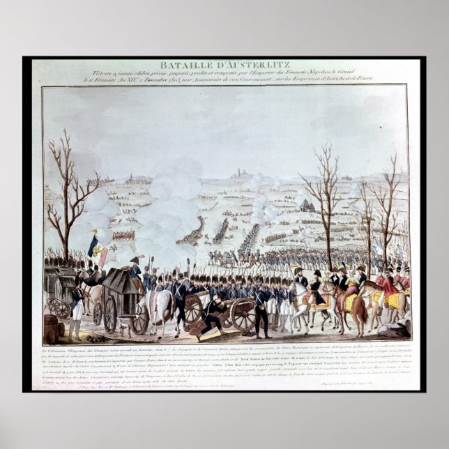 Slaget vid Austerlitz den 2 december 1805 Poster (Framsidan)