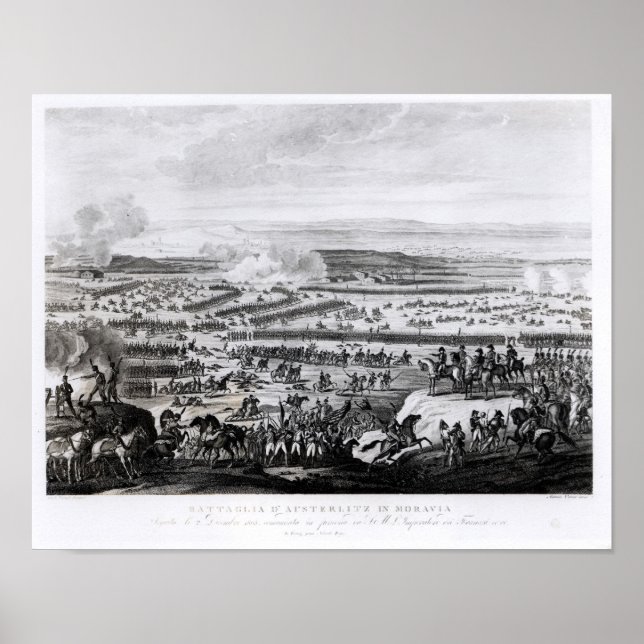 Slaget vid Austerlitz i Mähren Poster (Framsidan)
