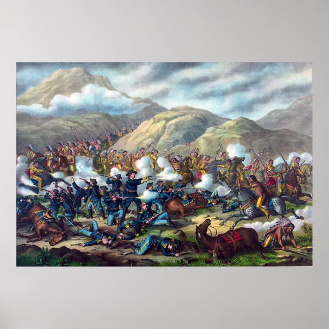 Slaget vid Big Horn Custers sista stånd Poster (Framsidan)