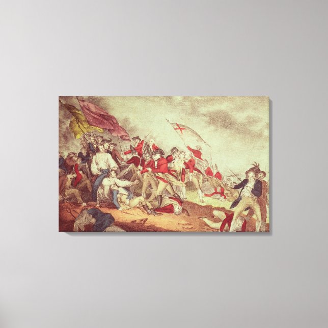 Slaget vid Bunkers Backe Canvastryck (Framsida)