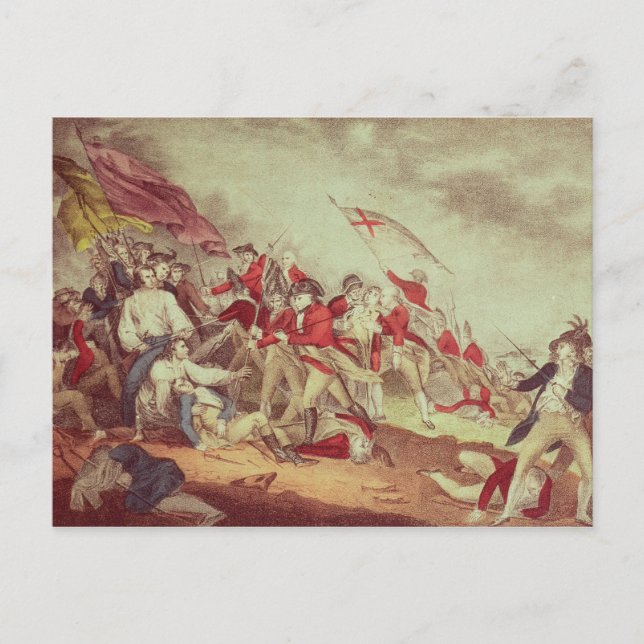 Slaget vid Bunkers Backe Vykort (Framsida)