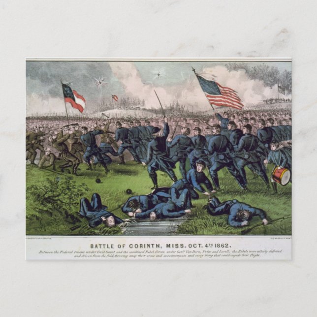 Slaget vid Corinth Vykort (Framsida)