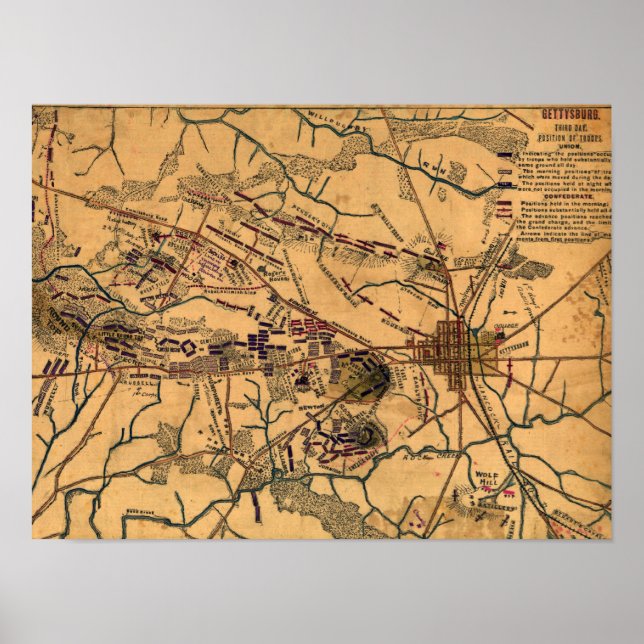 Slaget vid Gettysburg 10 Poster (Framsidan)