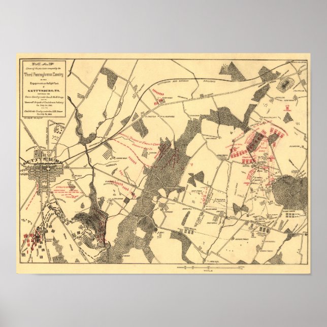 Slaget vid Gettysburg 11 Poster (Framsidan)