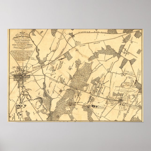 Slaget vid Gettysburg 12 Poster (Framsidan)