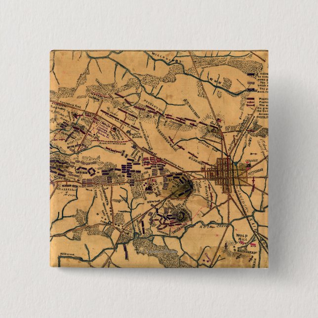 Slaget vid Gettysburg 14 Knapp (Framsida)