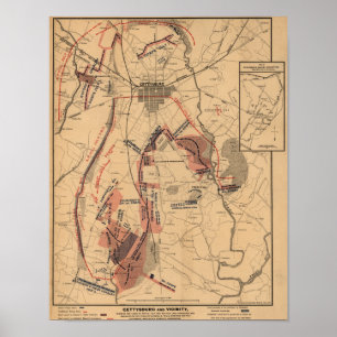Slaget vid Gettysburg 14 Poster