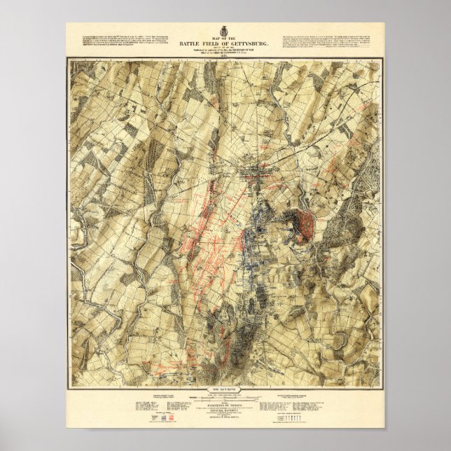 Slaget vid Gettysburg 15 Poster (Framsidan)