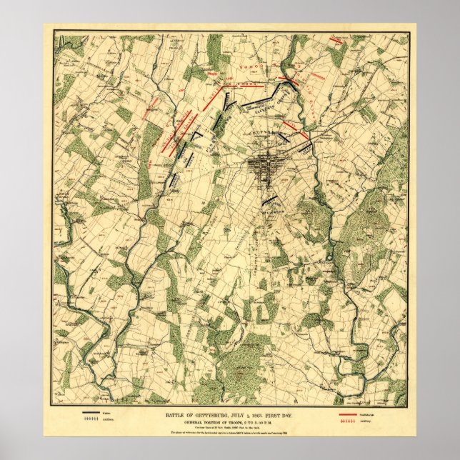 Slaget vid Gettysburg 9 Poster (Framsidan)