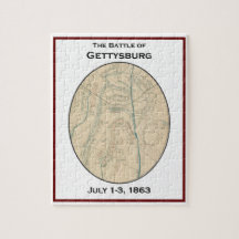 Slaget vid Gettysburg Karta Puzzle