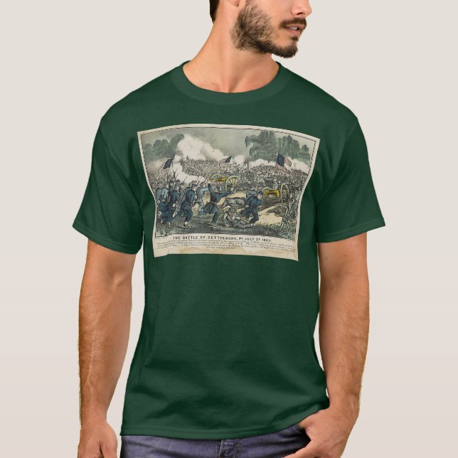 Slaget vid Gettysburg T Shirt (Framsida)