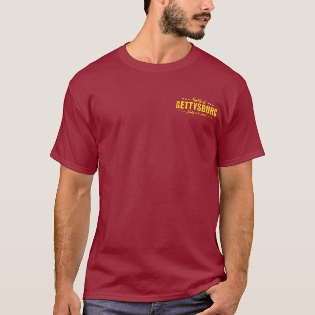 Slaget vid Gettysburg Tee Shirt (Framsida)