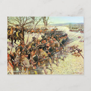 Slaget vid Guilford Courthouse Amerikanska revolut Vykort