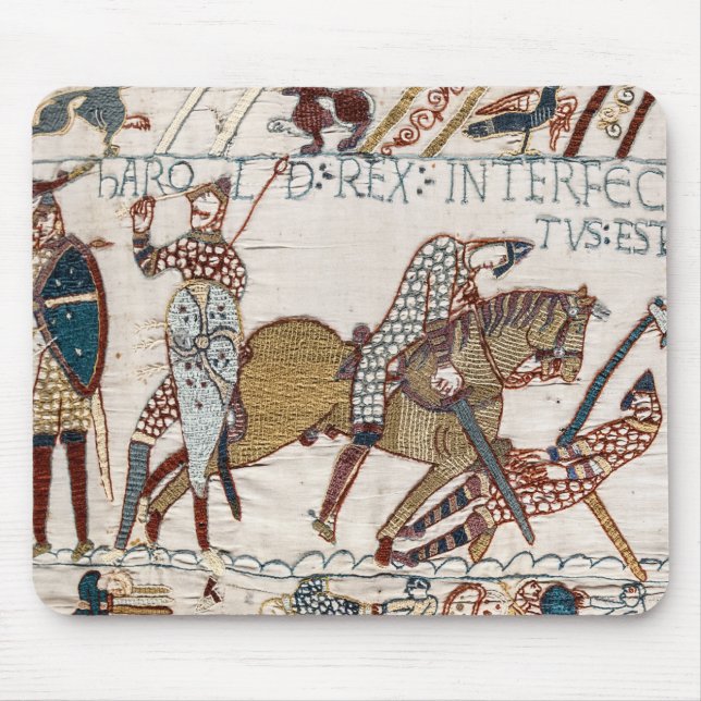 Slaget vid Hastings- Bayeux Tapestry Kung Harold Musmatta (Framsidan)
