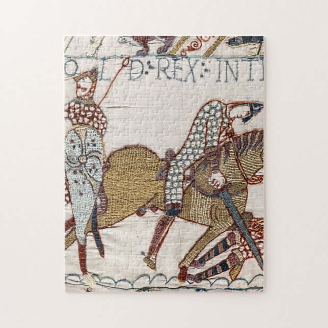 Slaget vid Hastings- Bayeux Tapestry Kung Harold Pussel (Vertikal)