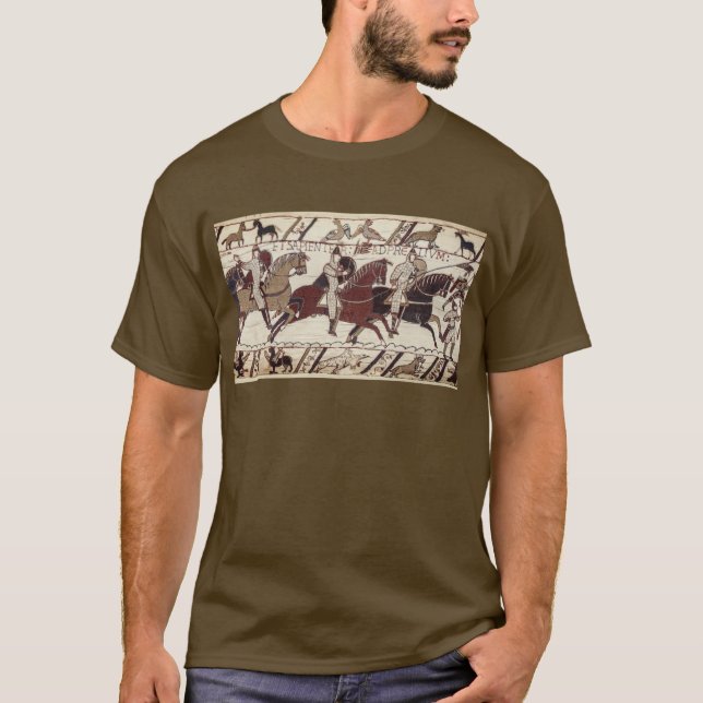 Slaget vid Hastings - Normanknivar T Shirt (Framsida)