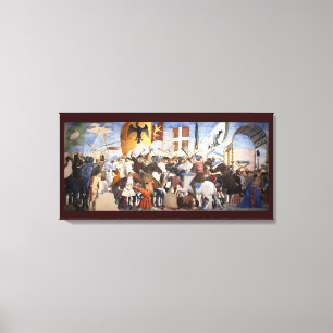 SLAGET VID HERACLIUS av Piero Della Francesca Canvastryck