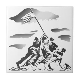Slaget vid Iwo Jima Kakelplatta