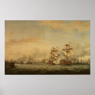 Slaget vid Saints, 1782 Poster