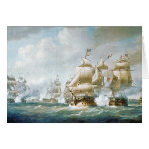 Slaget vid Santo Domingo 1800-talet Hälsningskort