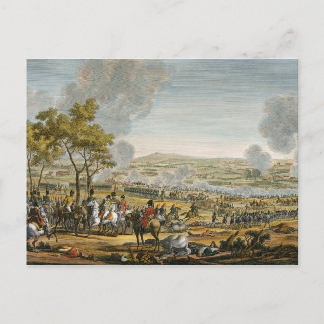 Slaget vid Wagram, 7 juli 1809, graverad av Lou Vykort (Framsida)