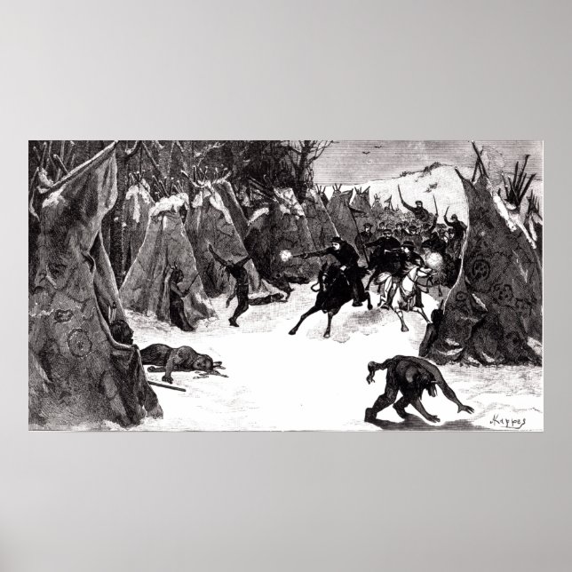 Slaget vid Washita Poster (Framsidan)