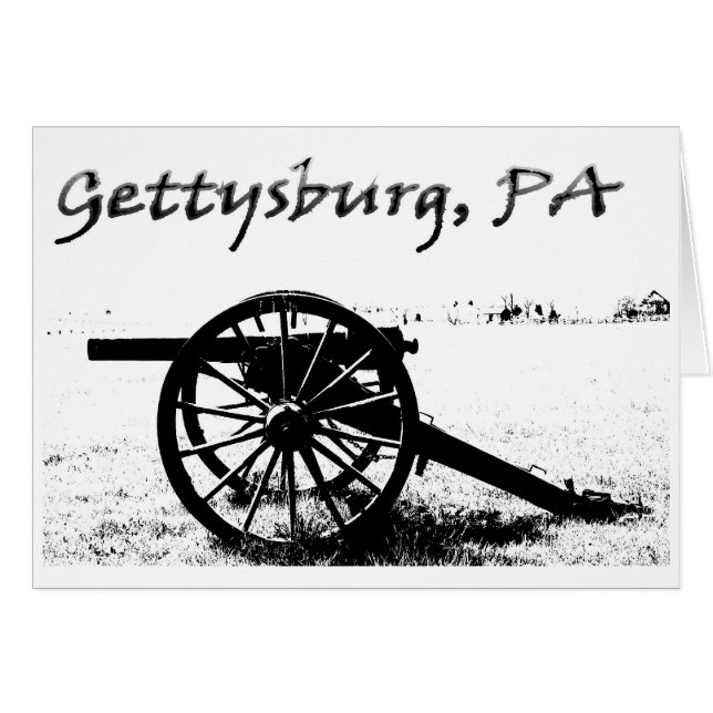 Slagfält av Gettysburg Hälsningskort (Framsidan Horizontal)
