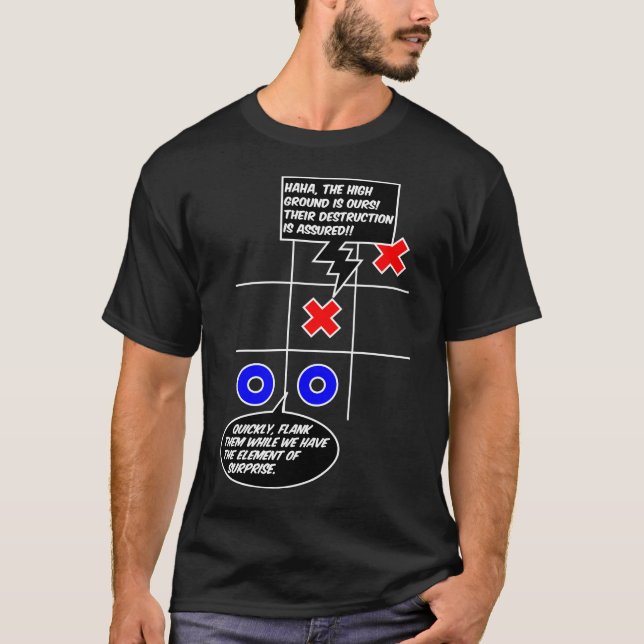 Slagfält för muskelryckningTac-Toe T Shirt (Framsida)