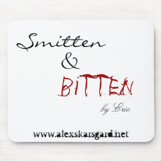 "Slagit & bitit av Eric…", mousepad Musmatta