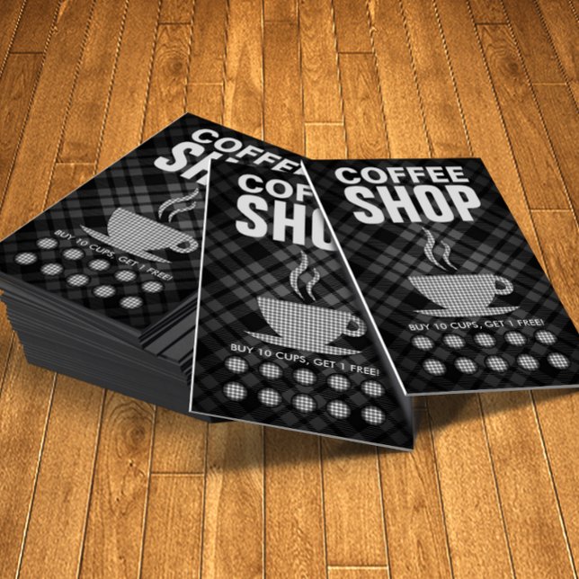 slagit kaffekort lojalitetskort (coffee shop loyalty punch cards)