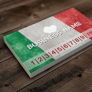 Slagit kort för italien Pizza Business Loyalty