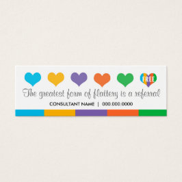 Slagit referenskort litet visitkort