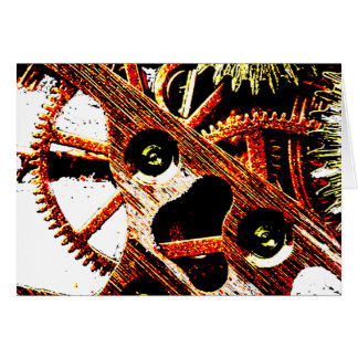 Slagit upp ta tid på utrustar hälsningskort