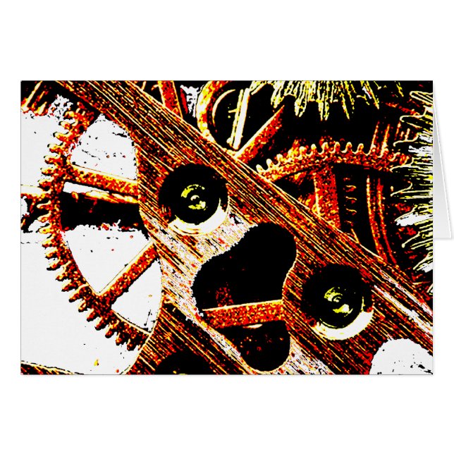 Slagit upp ta tid på utrustar hälsningskort (Framsidan Horizontal)