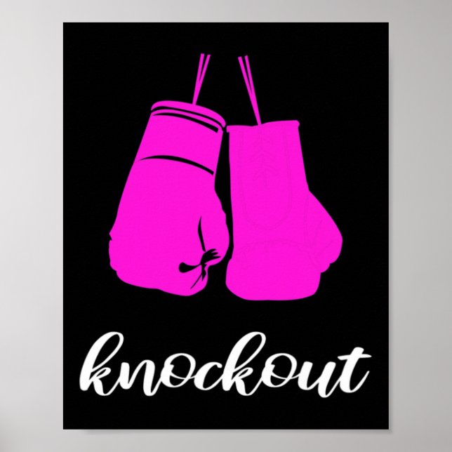 Slagkraftig Kickboxarpresent För Kvinnor  Poster (Framsidan)