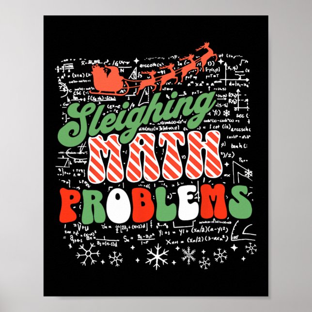 Slagproblematik Math Teacher Jul Poster (Framsidan)