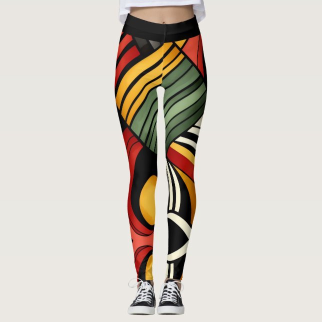 Slagrhythmer Leggings (Framsida)