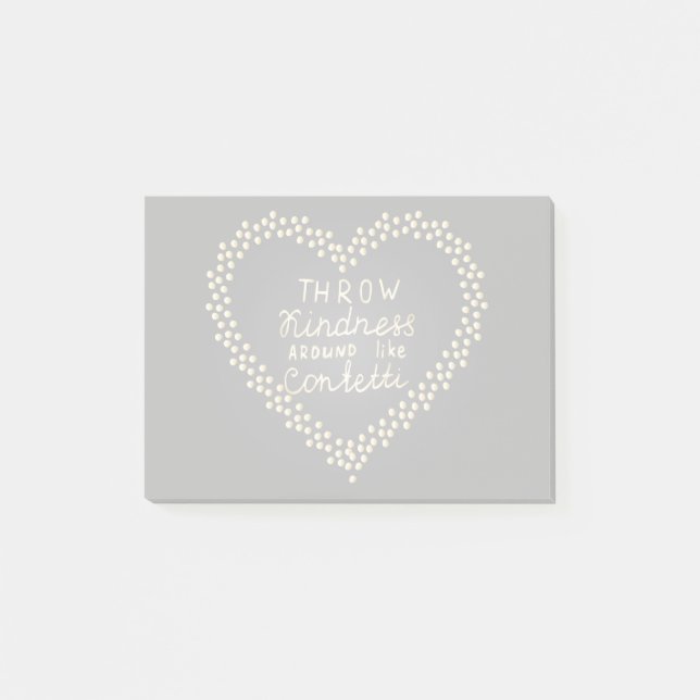 Slagskänkning runt som konfetti post-it block (Framsida)