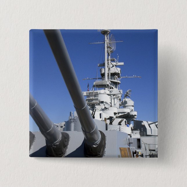 Slagskepp för USS Alabama på slagskeppminnesmärken Knapp (Framsida)