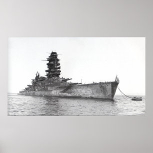 Slagskepp Nagato Poster