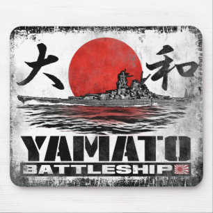Slagskepp Yamato Mousepad Musmatta