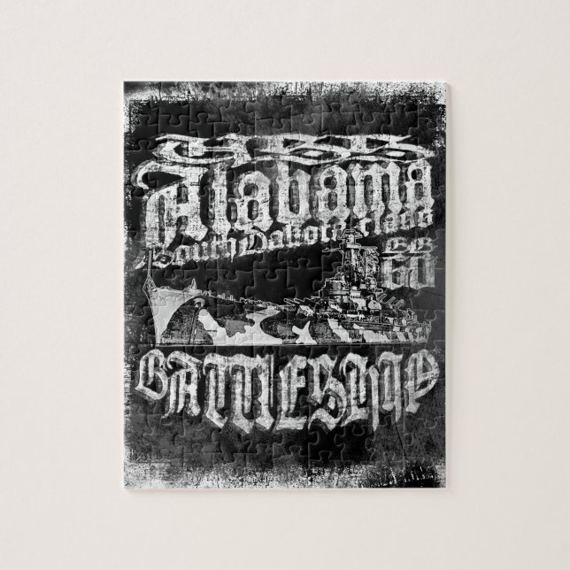 SlagskeppAlabama pussel (Vertikal)