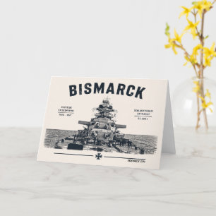 Slagskeppet Bismarck Vykort