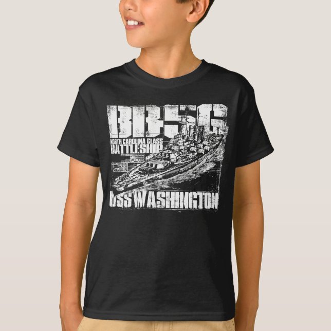 SlagskeppWashington T-tröja T-shirt (Framsida)