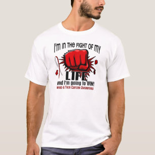Slagsmål av min 2 huvud- och nackecancer för liv t-shirt