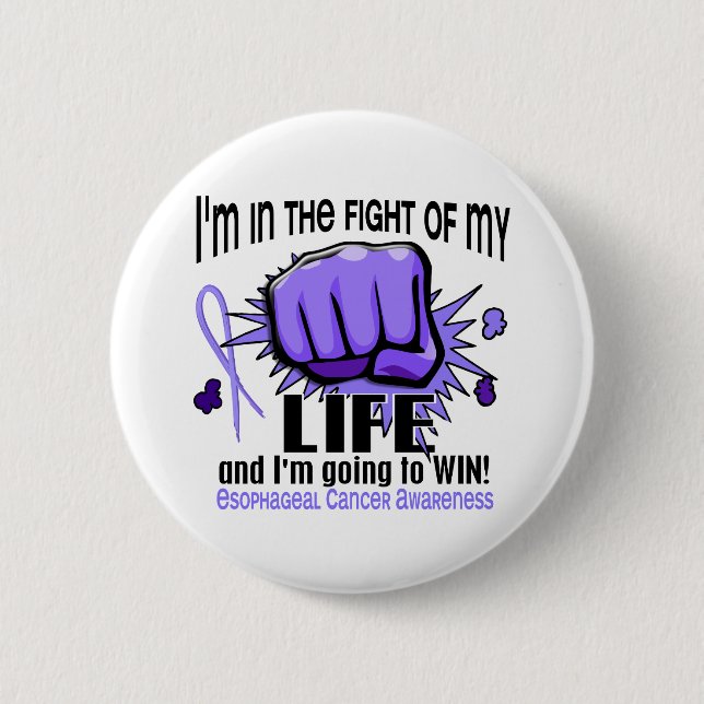 Slagsmål av min Esophageal cancer för liv 2 Knapp (Framsida)