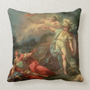 Slagsmål between fördärvar och Minerva, 1771 (o Kudde