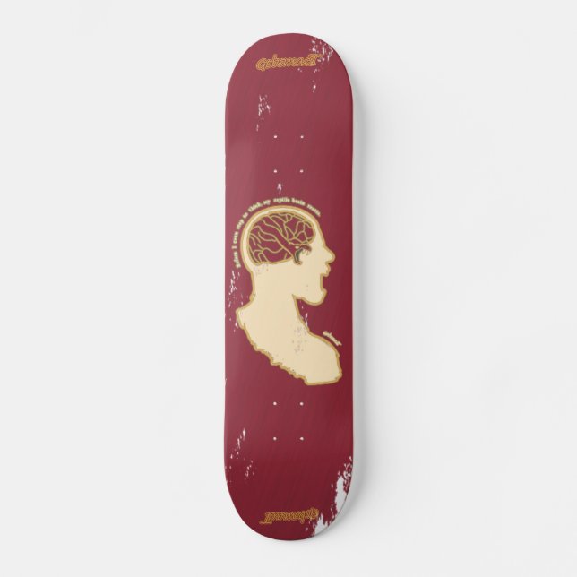 Slagsmål eller flyg skateboard bräda 19,5 cm (Framsida)