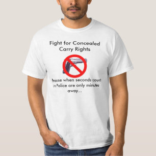 Slagsmål för doldt bär rättigheter t shirt