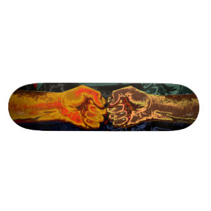 "SLAGSMÅL!", (För vad är höger), Skateboard Bräda 20,5 Cm